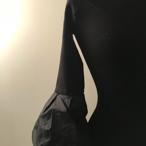 NWT BCG BLACK PUFF SLEEVE DRESS M - Picture 3 of 5